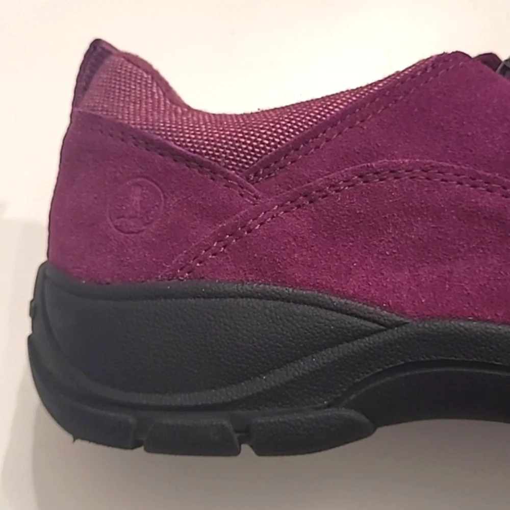 Lands’ End Suede Leather Boot Sneakers All Weather Insulated Half Zip Shoes NWOT